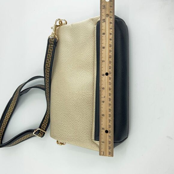 Versace Parfums Medusa Metallic Gold & Black Crossbody Bag - Picture 5 of 10